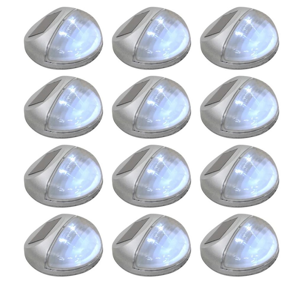 vidaXL Außen-Wandleuchte, Outdoor Solar-Wandleuchten LED 12 Stk. Rund Silbern vidaXL Außen-Wandleuchte, Outdoor Solar-Wandleuchten LED 12 Stk. Rund Silbern von vidaXL
