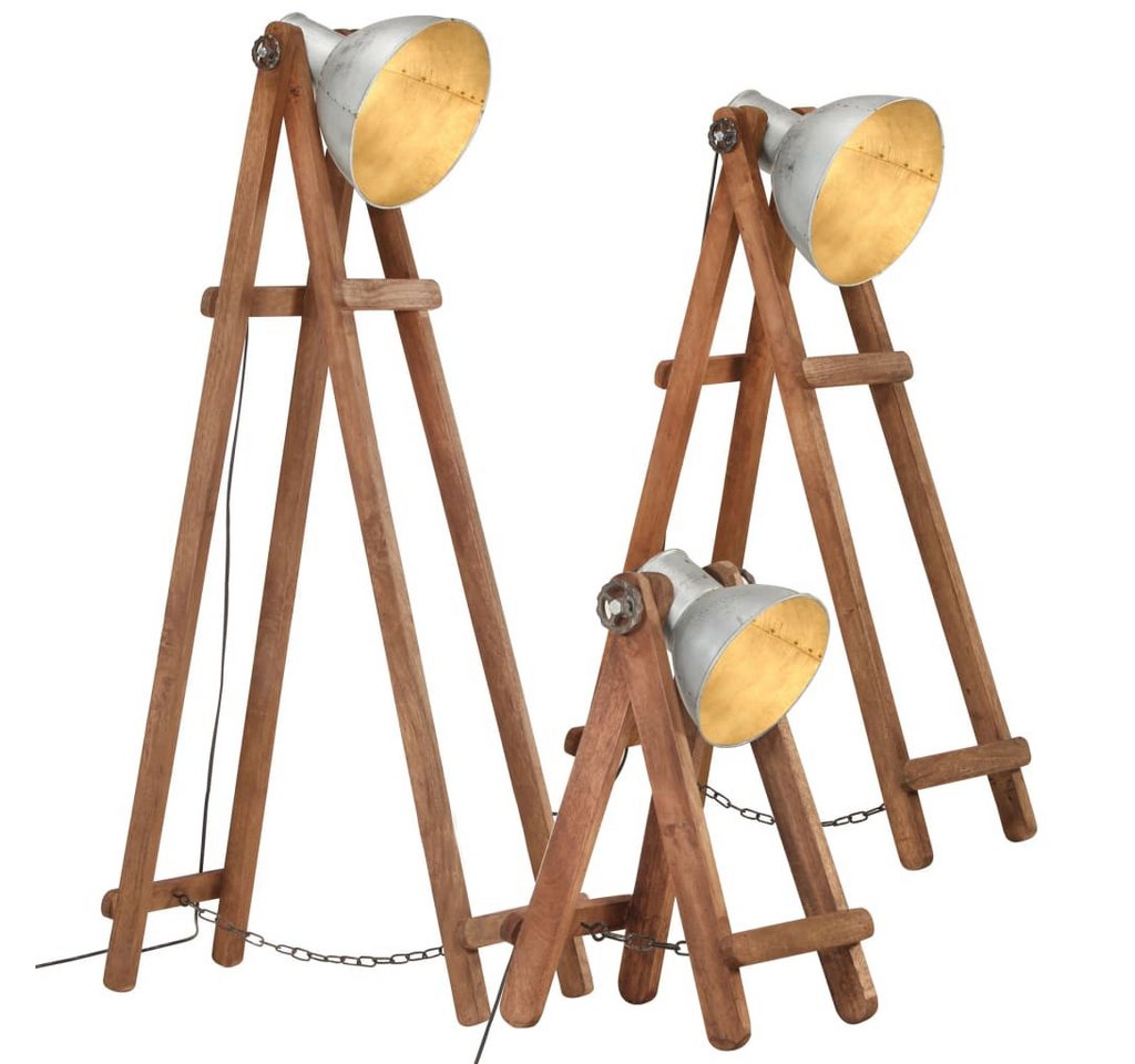 vidaXL Außen-Wandleuchte, Stehlampen 3 Stk. Silbern E27 Mango Massivholz vidaXL Außen-Wandleuchte, Stehlampen 3 Stk. Silbern E27 Mango Massivholz von vidaXL