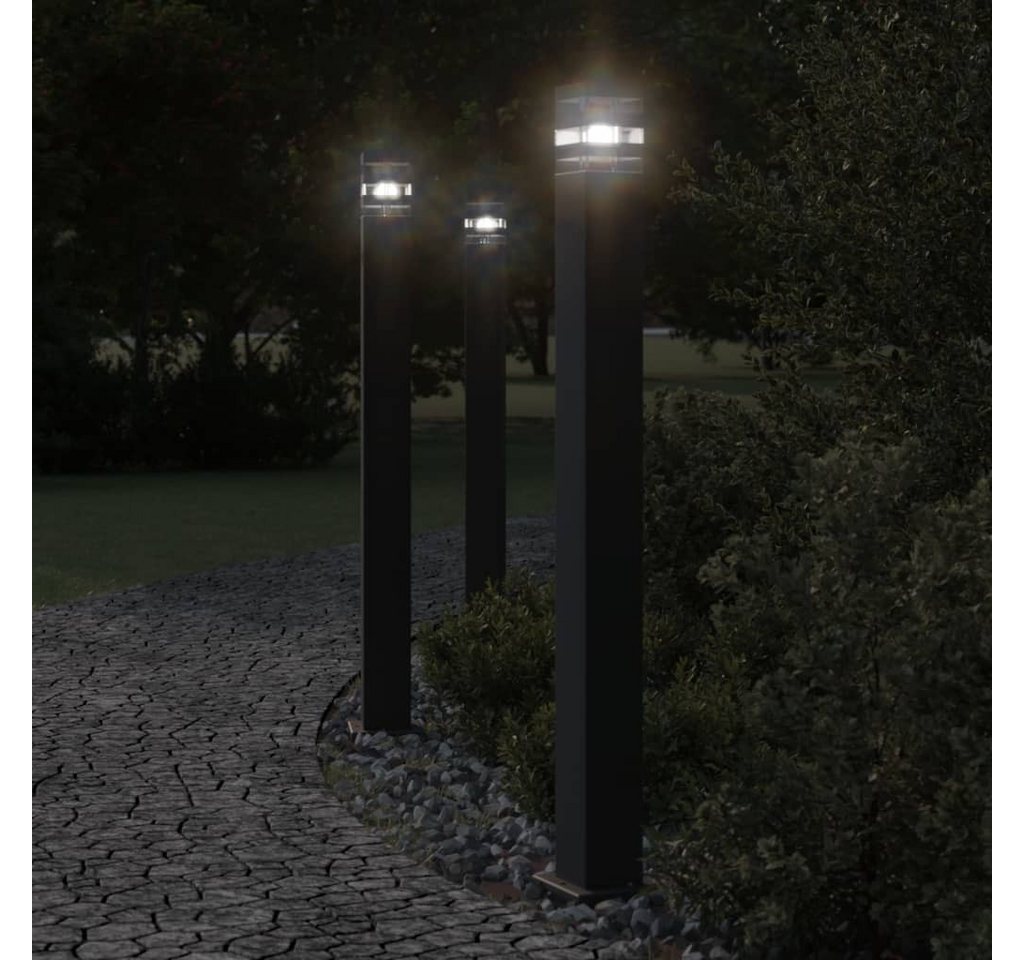 vidaXL Außen-Wandleuchte, Wegeleuchten mit Bewegungsmelder 3 Stk. Schwarz 110cm Aluminium vidaXL Außen-Wandleuchte, Wegeleuchten mit Bewegungsmelder 3 Stk. Schwarz 110cm Aluminium von vidaXL