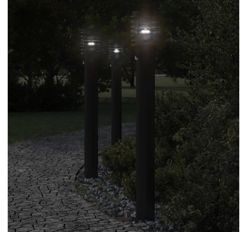 vidaXL Außen-Wandleuchte, Wegeleuchten mit Bewegungsmelder 3 Stk. Schwarz 110cm Edelstahl vidaXL Außen-Wandleuchte, Wegeleuchten mit Bewegungsmelder 3 Stk. Schwarz 110cm Edelstahl von vidaXL