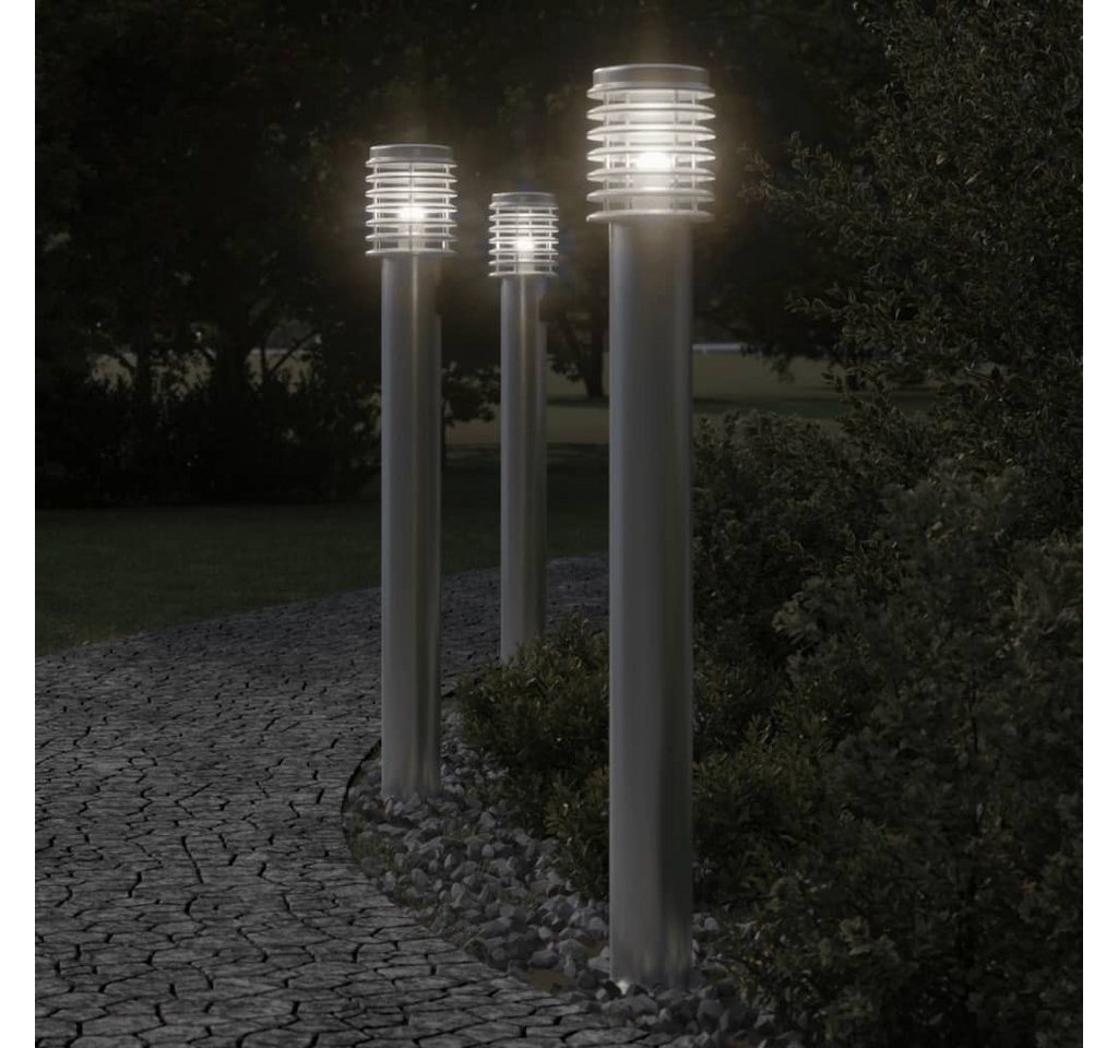 vidaXL Außen-Wandleuchte, Wegeleuchten mit Steckdose 3 Stk. Silbern 110 cm Edelstahl vidaXL Außen-Wandleuchte, Wegeleuchten mit Steckdose 3 Stk. Silbern 110 cm Edelstahl von vidaXL