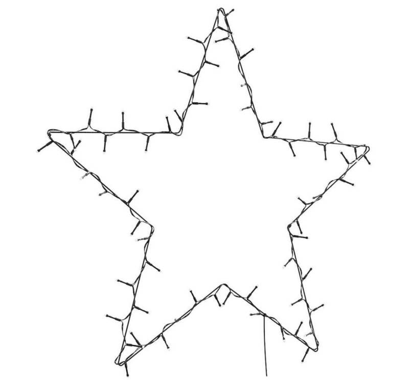 vidaXL Außen-Wandleuchte, Weihnachtsbeleuchtung Stern-Silhouette 80 LEDs Warmweiß vidaXL Außen-Wandleuchte, Weihnachtsbeleuchtung Stern-Silhouette 80 LEDs Warmweiß von vidaXL