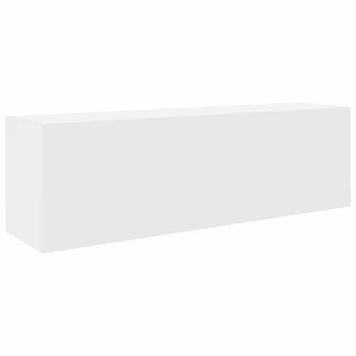 vidaXL Bad-Wandschrank Weiß 100x25x30 cm Holzwerkstoff, Bad-Hängeschrank, Hängeschrank Badezimmer, Wand-Badschrank, Hängeschrank Bad von vidaXL