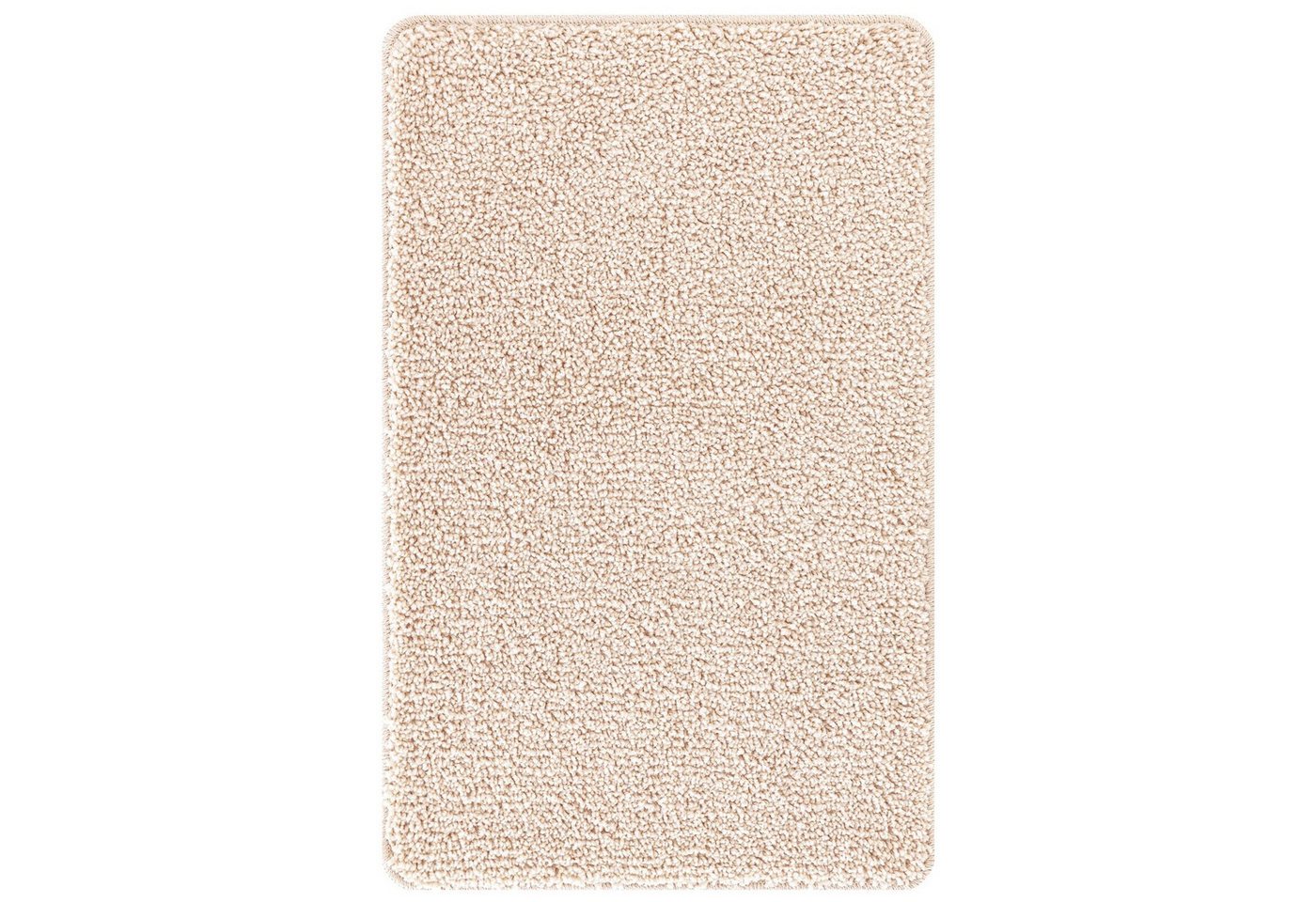 vidaXL Badematte Badematte Rechteckig Creme 60x90 cm Polypropylen Rutschfest, Höhe 0 mm, Baumwollstoff von vidaXL