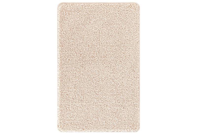 vidaXL Badematte Badematte Rechteckig Creme 60x90 cm Polypropylen Rutschfest, Höhe 0 mm, Baumwollstoff von vidaXL