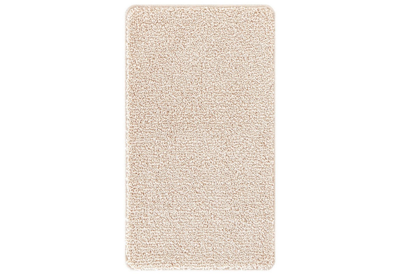 vidaXL Badematte Badematte Rechteckig Creme 70x120 cm Polypropylen Rutschfest, Höhe 0 mm, Baumwollstoff von vidaXL