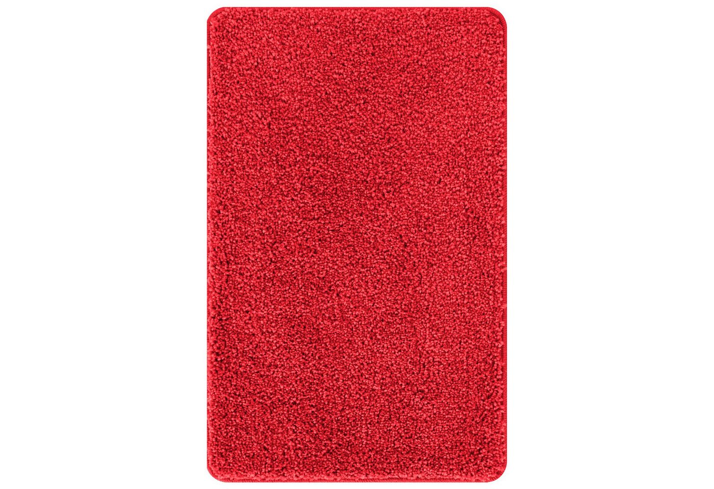 vidaXL Badematte Badematte Rechteckig Rot 60x90 cm Polypropylen Rutschfest, Höhe 0 mm, Polyester von vidaXL