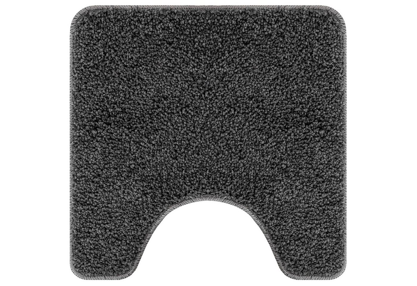 vidaXL Badematte Badematte U-Form Dunkelgrau 50x50 cm Polypropylen Rutschfest, Höhe 0 mm, Polyester von vidaXL