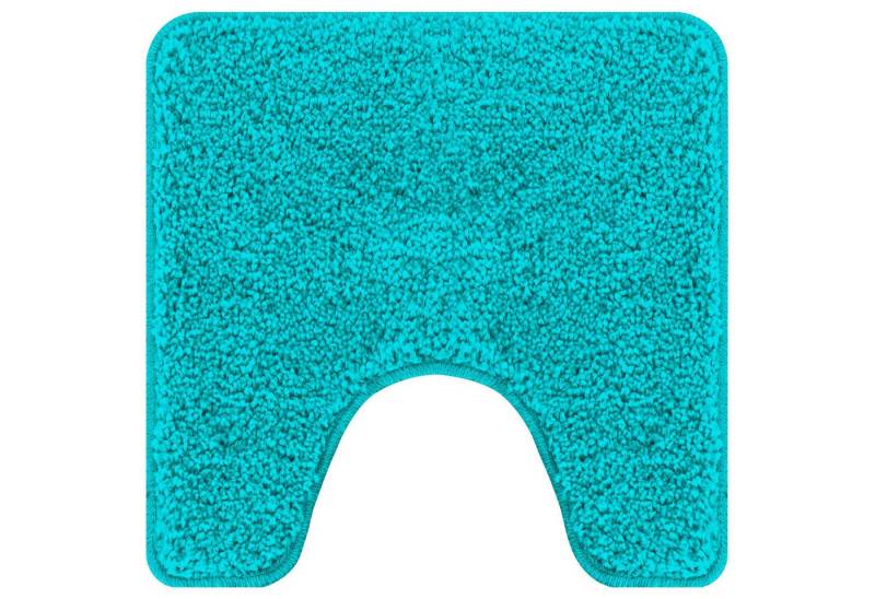 vidaXL Badematte Badematte U-Form Türkis 50x50 cm Polypropylen Rutschfest, Höhe 0 mm, Mikrofaser von vidaXL