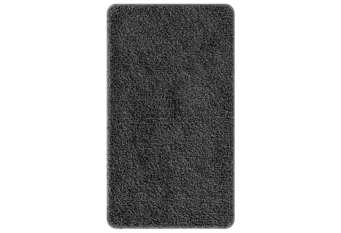 vidaXL Badematte Badmatte Rechteckig Dunkelgrau 70x120 cm Polypropylen Rutschfest, Höhe 0 mm, Mikrofaser von vidaXL