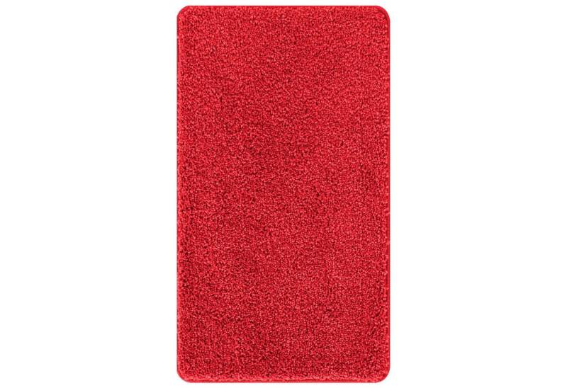 vidaXL Badematte Badmatte Rechteckig Rot 70x120 cm Polypropylen Rutschfest, Höhe 0 mm, Baumwollgewebe von vidaXL