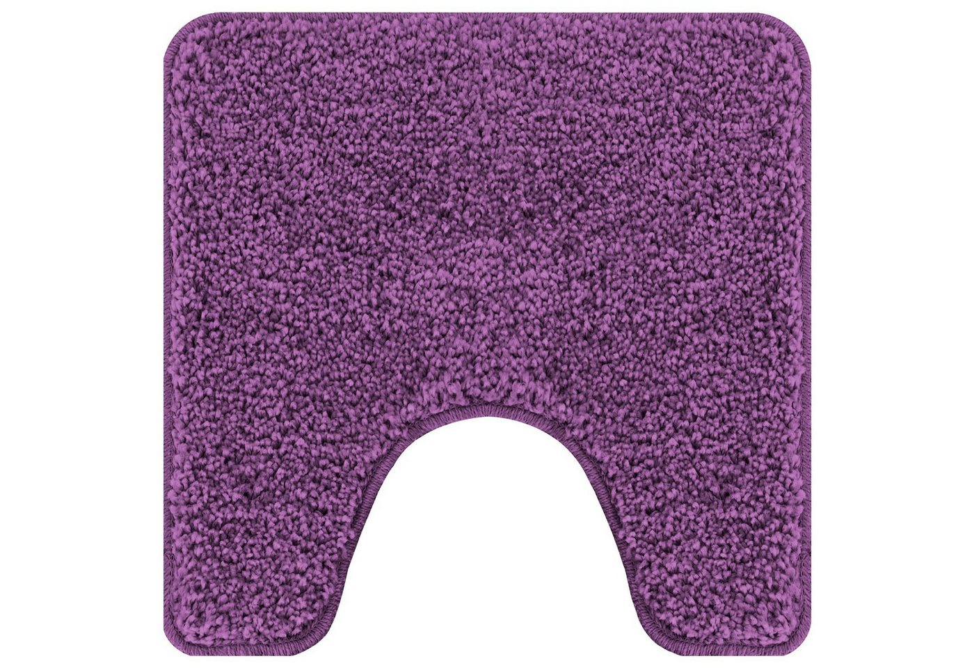 vidaXL Badematte U-förmige Badematte Lila 50x50 cm Polypropylen Rutschfest, Höhe 0 mm, Polyestergewebe von vidaXL