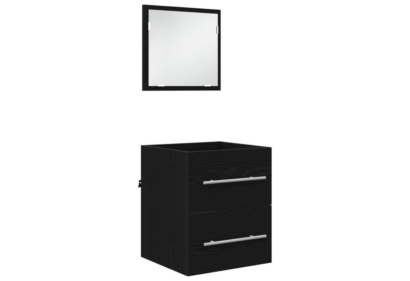 vidaXL Badezimmer-Set Badezimmer Schrank Schwarz Eiche 41 x 38,5 x 48 cm, (1-St) von vidaXL