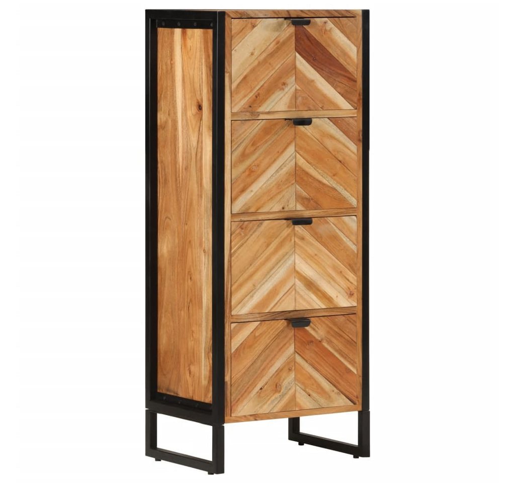 vidaXL Badezimmer-Set Badschrank 40x30x100 cm Massivholz Akazie und Eisen von vidaXL