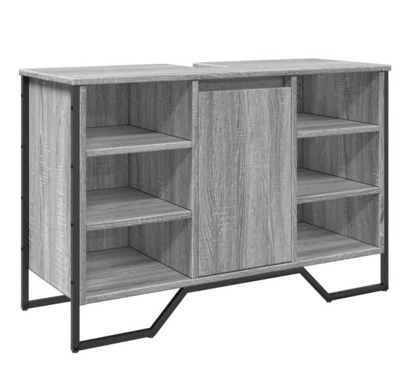 vidaXL Badezimmer-Set Waschbeckenunterschrank Grau Sonoma 91x35x60 cm Holzwerkstoff, (1-St) von vidaXL