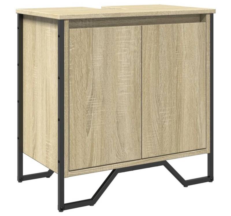 vidaXL Badezimmer-Set Waschbeckenunterschrank Sonoma-Eiche 60x35x60 cm Holzwerkstoff, (1-St) von vidaXL
