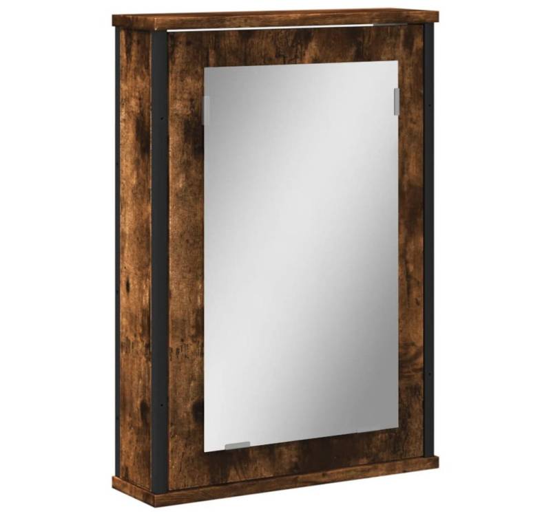 vidaXL Badezimmerspiegelschrank Bad-Spiegelschrank Räuchereiche 42x12x60 cm Holzwerkstoff von vidaXL