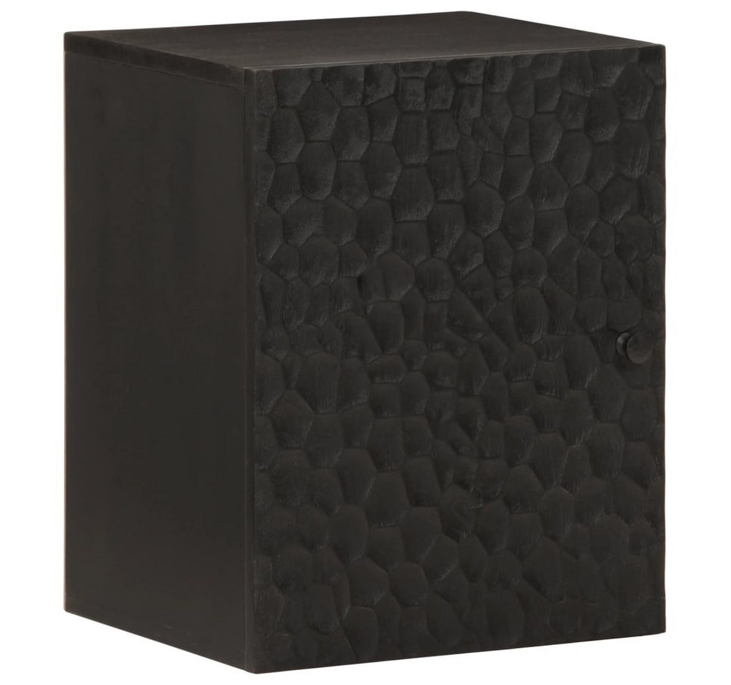 vidaXL Badezimmerspiegelschrank Bad-Wandschrank Schwarz 38x33x48 cm Massivholz Mango (1-St) von vidaXL