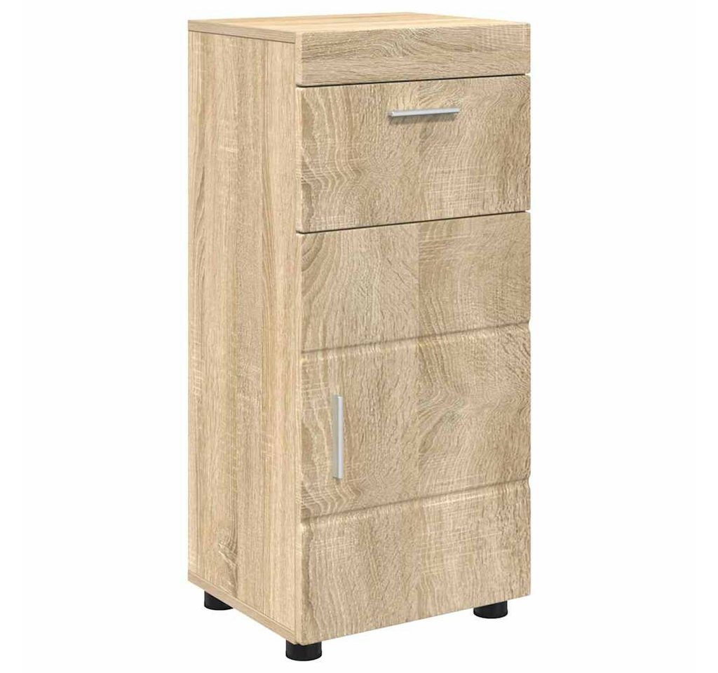 vidaXL Badezimmerspiegelschrank Badezimmer Schrank mit Tür TULUM Sonoma Eiche 37 x 31,5 x 82 cm (1-St) von vidaXL