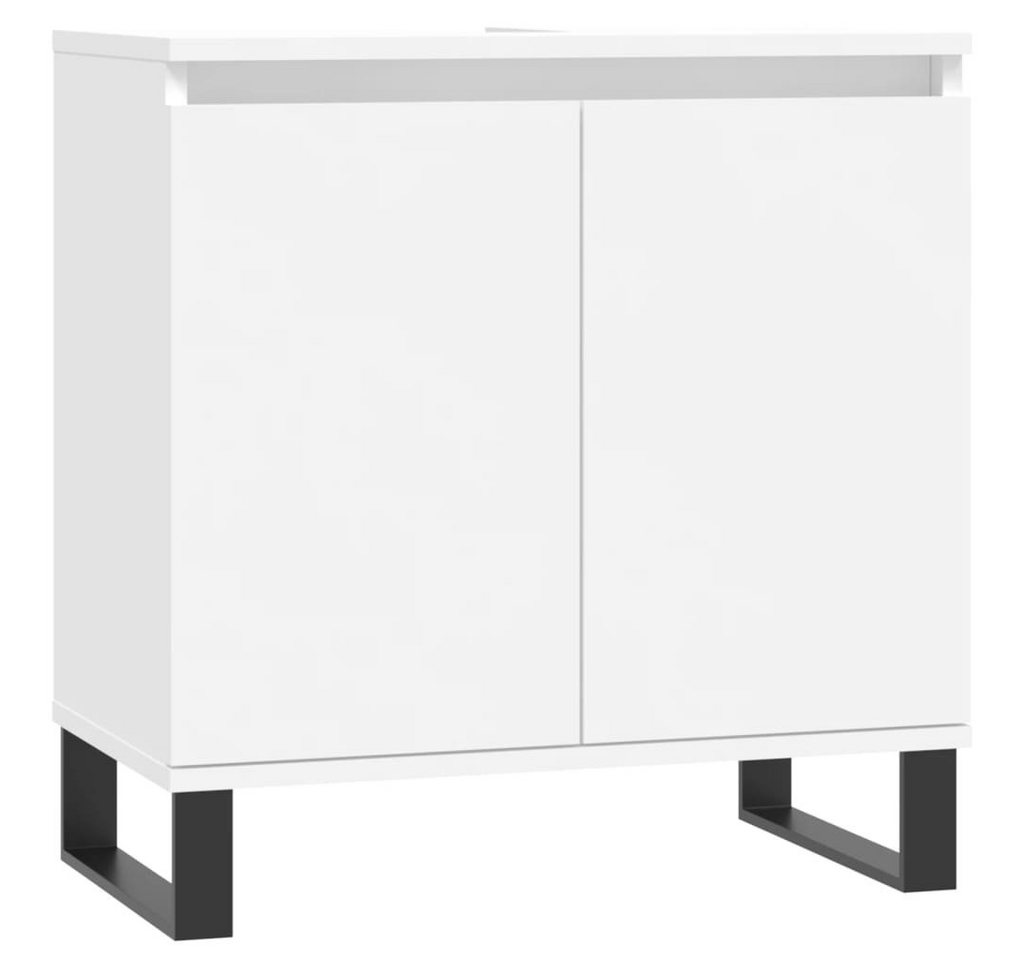 vidaXL Badezimmerspiegelschrank Badezimmerschrank Weiß 58x33x60 cm Holzwerkstoff (1-St) von vidaXL