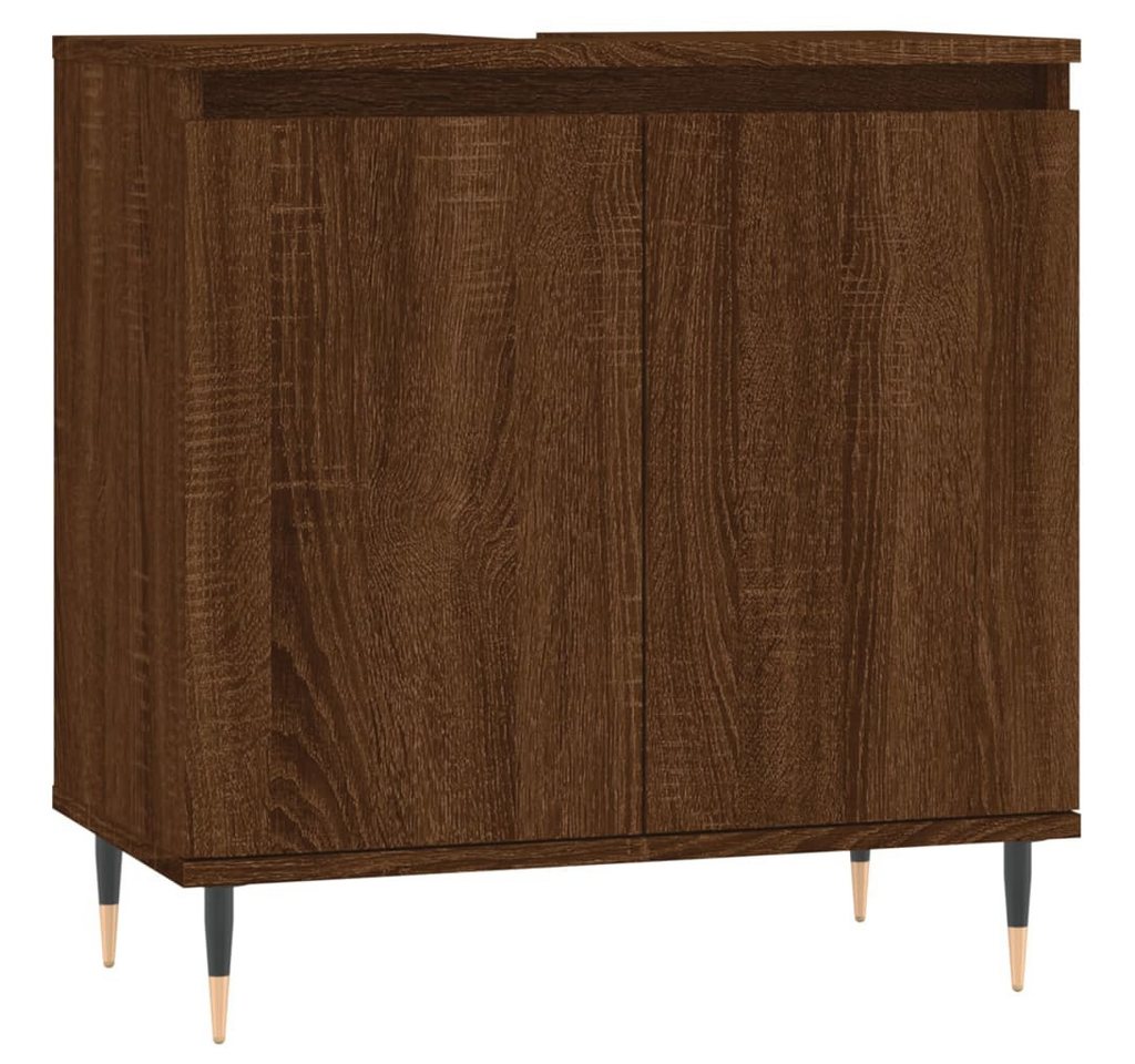 vidaXL Badezimmerspiegelschrank Badschrank Braun Eichen-Optik 58x33x60 cm Holzwerkstoff (1-St) von vidaXL