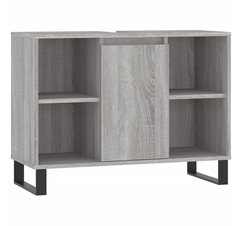 vidaXL Badezimmerspiegelschrank Badschrank Grau Sonoma 80x33x60 cm Holzwerkstoff (1-St) von vidaXL