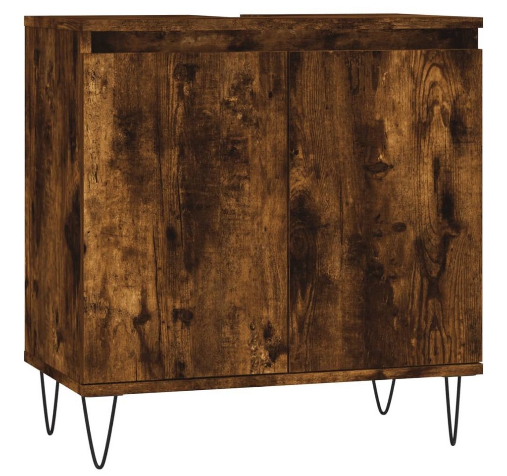 vidaXL Badezimmerspiegelschrank Badschrank Räuchereiche 58x33x60 cm Holzwerkstoff (1-St) von vidaXL