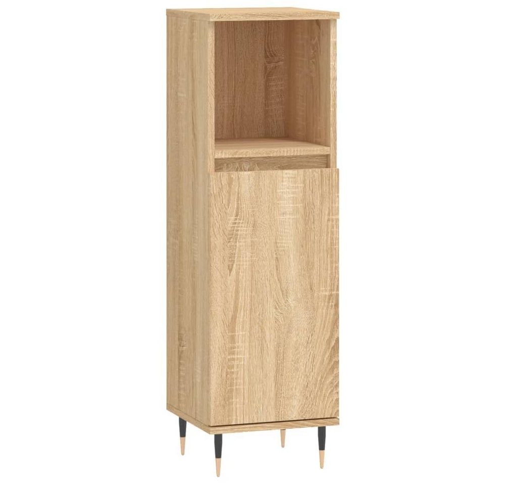 vidaXL Badezimmerspiegelschrank Badschrank Sonoma-Eiche 30x30x100 cm Holzwerkstoff (1-St) von vidaXL