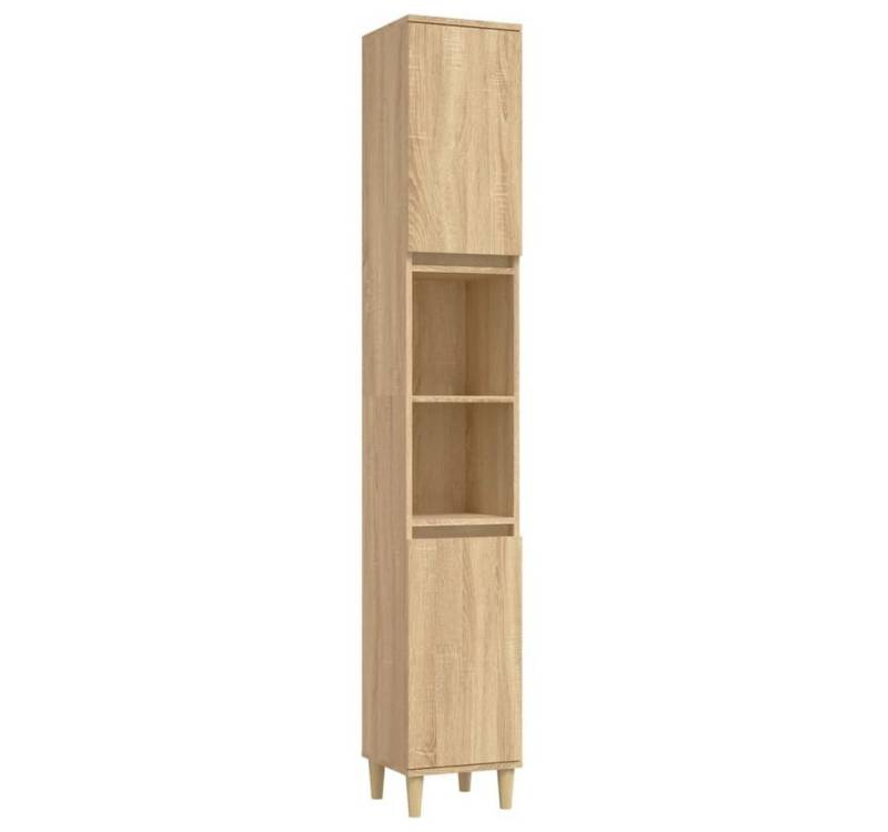 vidaXL Badezimmerspiegelschrank Badschrank Sonoma-Eiche 30x30x190 cm Holzwerkstoff (1-St) von vidaXL