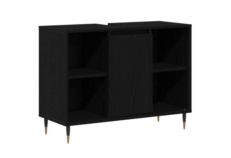 vidaXL Badezimmerspiegelschrank Kommode Schwarze Eiche Holzwerkstoff Mittel (1-St) von vidaXL