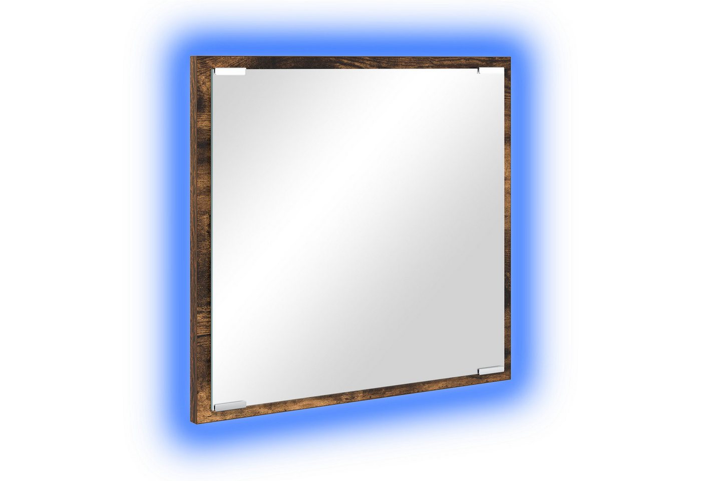 vidaXL Badezimmerspiegelschrank LED Badspiegel Geräucherte Eiche 40x8.5x37 cm Holzwerkstoff (1-St) von vidaXL