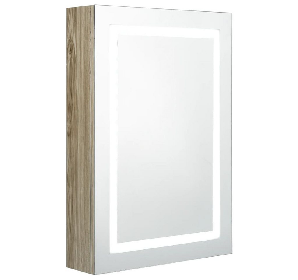vidaXL Badezimmerspiegelschrank LED-Spiegelschrank fürs Bad Eichenoptik 50x13x70 cm (1-St) von vidaXL