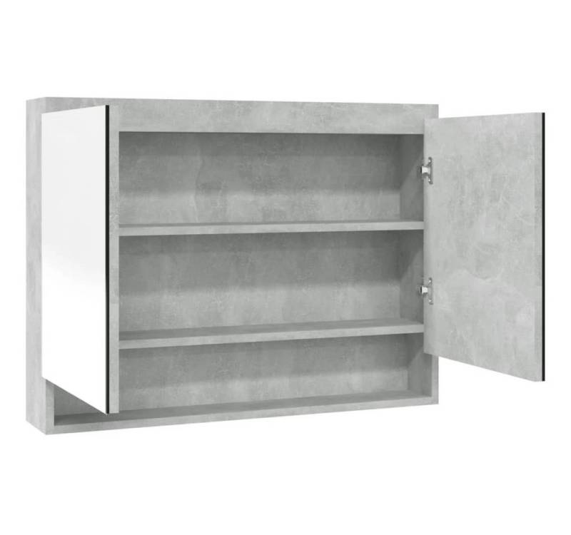 vidaXL Badezimmerspiegelschrank Spiegelschrank fürs Bad 80x15x60 cm MDF Betongrau vidaXL Badezimmerspiegelschrank Spiegelschrank fürs Bad 80x15x60 cm MDF Betongrau von vidaXL