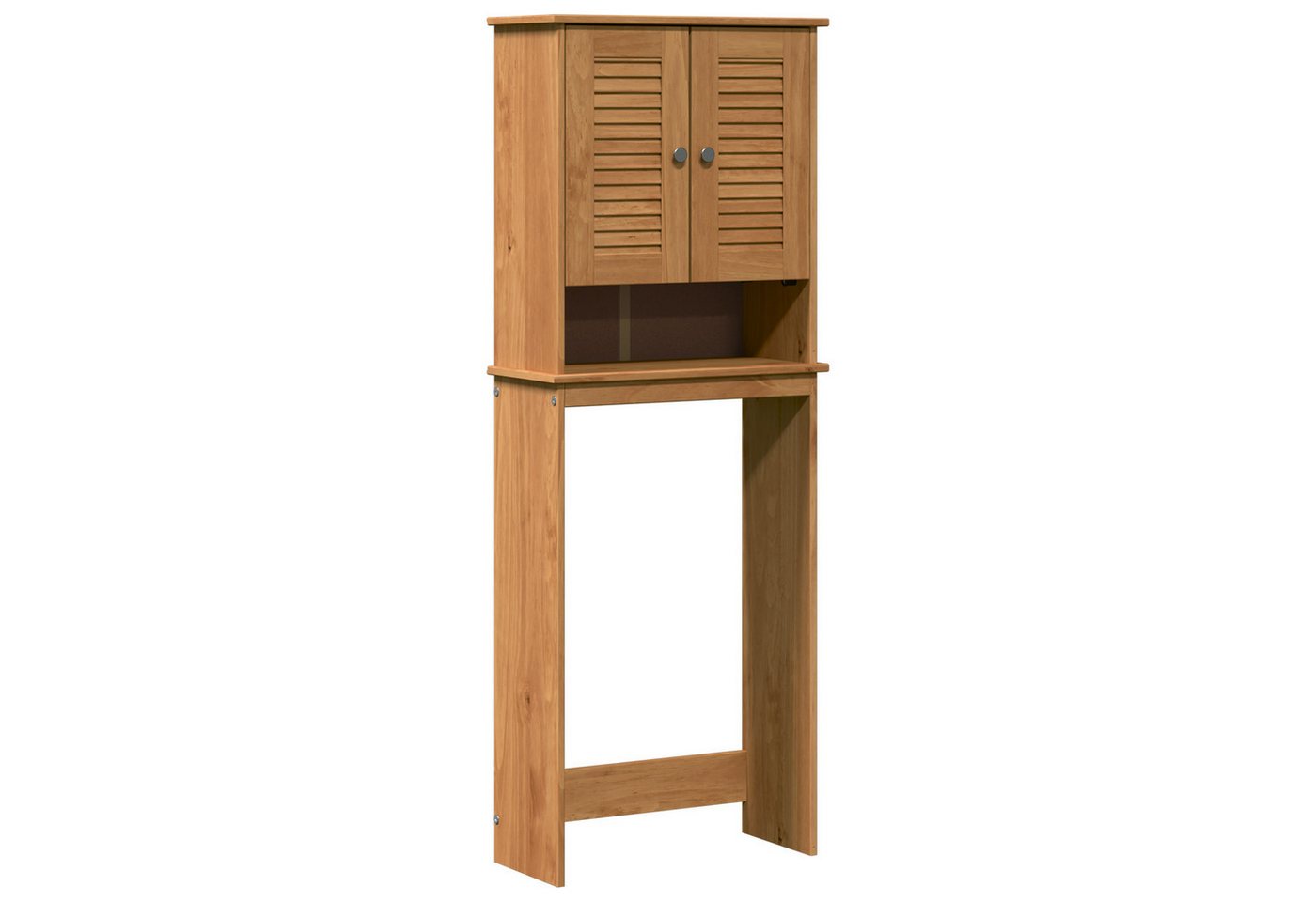 vidaXL Badezimmerspiegelschrank WC-Schränke Honigbraun 60 x 27 x 161 cm Massivholz Kiefer (1-St) von vidaXL