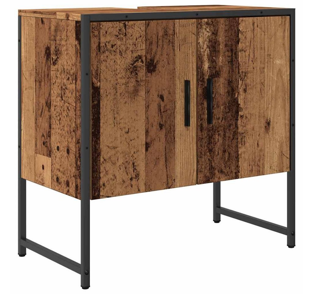 vidaXL Badezimmerspiegelschrank Waschbeckenunterschrank Altholz-Optik 60x33x60 cm Holzwerkstoff (1-St) von vidaXL