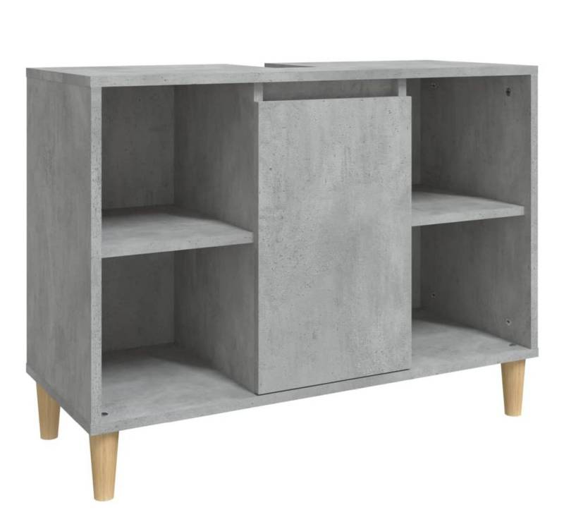 vidaXL Badezimmerspiegelschrank Waschbeckenunterschrank Betongrau 80x33x60 cm Holzwerkstoff (1-St) von vidaXL