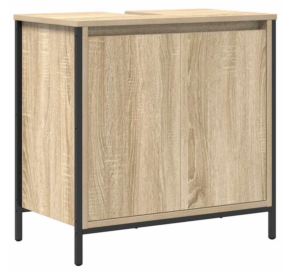 vidaXL Badezimmerspiegelschrank Waschbeckenunterschrank Sonoma-Eiche 60x34,5x60 cm (1-St) von vidaXL