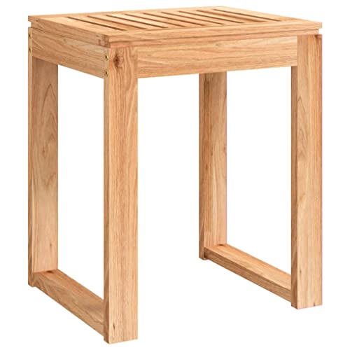 vidaXL Badhocker Duschhocker Duschsitz Duschstuhl Badestuhl Holzhocker Sitzhocker Hocker Stuhl Badezimmer 40x30x46cm Massivholz Nussbaum von vidaXL