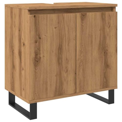 vidaXL Badschrank Artisan-Eiche 58x33x60 cm Holzwerkstoff von vidaXL