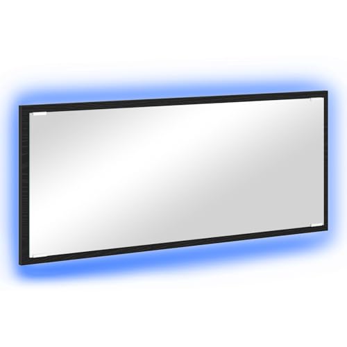 vidaXL Badspiegel Schwarze Eiche Glas, MDF Groß Spiegel vidaXL Badspiegel Schwarze Eiche Glas, MDF Groß Spiegel von vidaXL