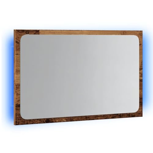 vidaXL Badspiegel mit LED-Leuchten Altholz-Optik, Wandmontage, 60x8,5x38 cm, Badezimmerspiegel mit LED-Beleuchtung vidaXL Badspiegel mit LED-Leuchten Altholz-Optik, Wandmontage, 60x8,5x38 cm, Badezimmerspiegel mit LED-Beleuchtung von vidaXL