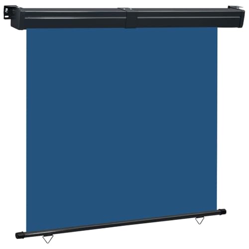 vidaXL Balkon Seitenmarkise Senkrechtmarkise Sonnenschutz Sichtschutz Windschutz Markise Außenrollo Balkonrollo Beschattung 175x250cm Blau vidaXL Balkon Seitenmarkise Senkrechtmarkise Sonnenschutz Sichtschutz Windschutz Markise Außenrollo Balkonrollo Beschattung 175x250cm Blau von vidaXL