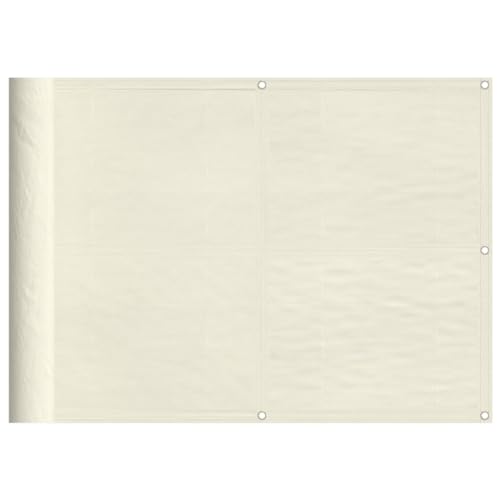 vidaXL Balkon Sichtschutz, Balkonbespannung mit Ösen Seil, Wasserfeste Balkonabdeckung, Balkonverkleidung für Balkon Terrasse, 75x700cm Creme 100% Polyester-Oxford vidaXL Balkon Sichtschutz, Balkonbespannung mit Ösen Seil, Wasserfeste Balkonabdeckung, Balkonverkleidung für Balkon Terrasse, 75x700cm Creme 100% Polyester-Oxford von vidaXL