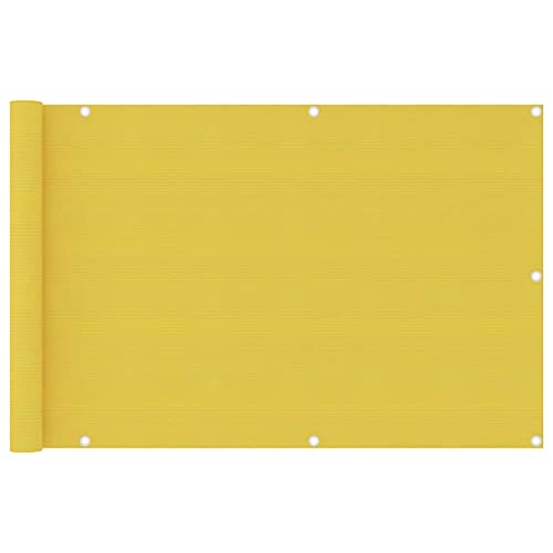 vidaXL Balkon Sichtschutz Bespannung Terrasse Windschutz Sonnenschutz Balkonbespannung Balkonverkleidung Balkonsichtschutz Gelb 90x400cm HDPE vidaXL Balkon Sichtschutz Bespannung Terrasse Windschutz Sonnenschutz Balkonbespannung Balkonverkleidung Balkonsichtschutz Gelb 90x400cm HDPE von vidaXL