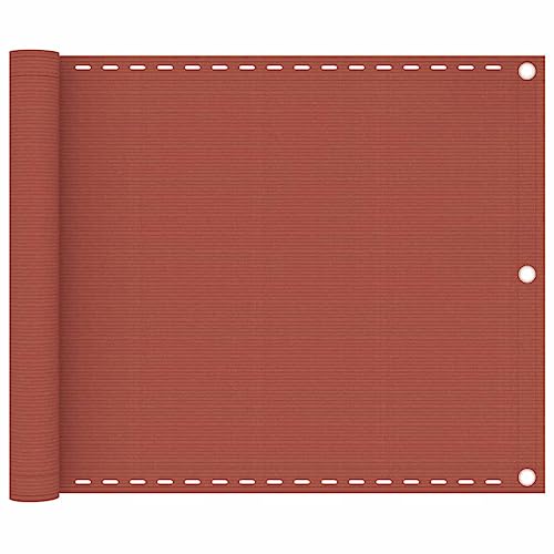 vidaXL Balkon Sichtschutz Bespannung Terrasse Windschutz Sonnenschutz Balkonbespannung Balkonverkleidung Balkonsichtschutz Terracotta-Rot 75x500cm HDPE vidaXL Balkon Sichtschutz Bespannung Terrasse Windschutz Sonnenschutz Balkonbespannung Balkonverkleidung Balkonsichtschutz Terracotta-Rot 75x500cm HDPE von vidaXL