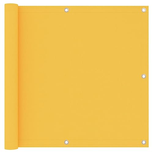 vidaXL Balkon Sichtschutz Bespannung Terrasse Windschutz Sonnenschutz Balkonbespannung Balkonverkleidung Gelb 90x400cm Oxford-Gewebe vidaXL Balkon Sichtschutz Bespannung Terrasse Windschutz Sonnenschutz Balkonbespannung Balkonverkleidung Gelb 90x400cm Oxford-Gewebe von vidaXL