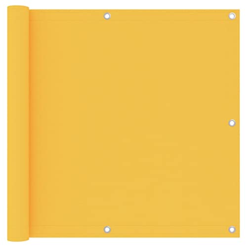 vidaXL Balkon Sichtschutz Bespannung Terrasse Windschutz Sonnenschutz Balkonbespannung Balkonverkleidung Gelb 90x600cm Oxford-Gewebe vidaXL Balkon Sichtschutz Bespannung Terrasse Windschutz Sonnenschutz Balkonbespannung Balkonverkleidung Gelb 90x600cm Oxford-Gewebe von vidaXL