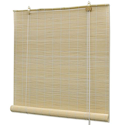 vidaXL Bambusrollo Natur Bambus Holzrollo Jalousie Faltrollo Fenster Rollo vidaXL Bambusrollo Natur Bambus Holzrollo Jalousie Faltrollo Fenster Rollo von vidaXL