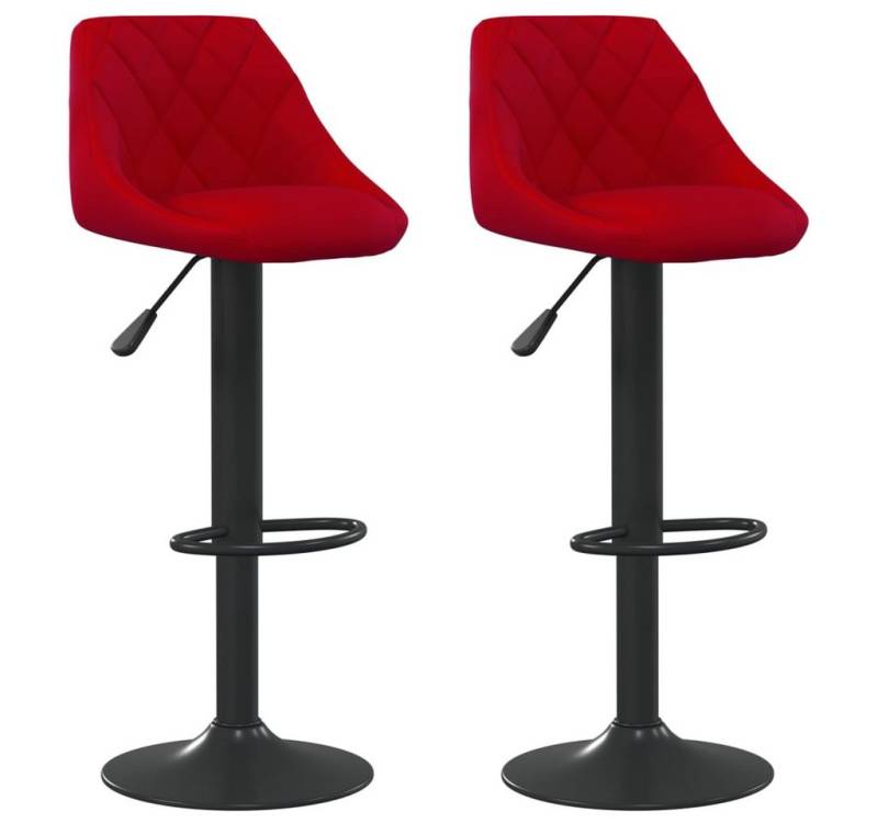 vidaXL Barhocker, Sitzhocker 2 Stk. Weinrot Samt vidaXL Barhocker, Sitzhocker 2 Stk. Weinrot Samt von vidaXL