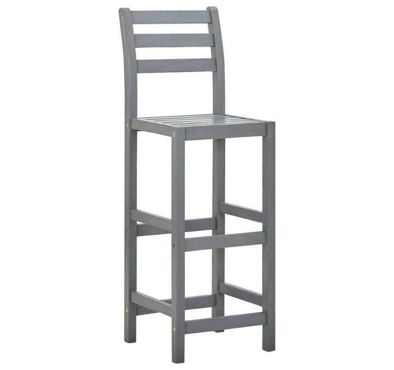 vidaXL Barhocker, Sitzhocker 4 Stk. Grau Massivholz Akazie von vidaXL